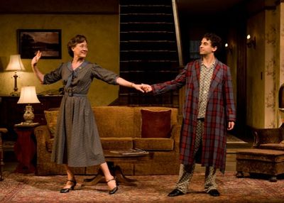 Karen Ziemba and Brandon Uranowitz in Broadway Bound Photo